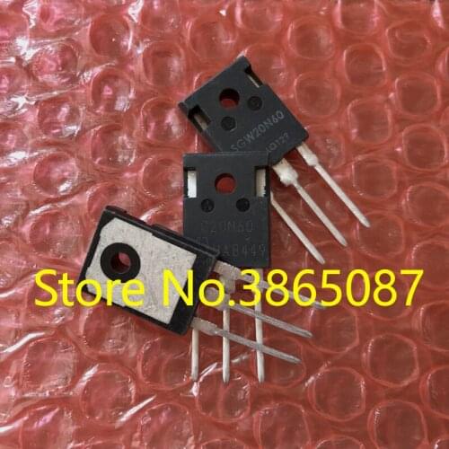 SGW20N60 G20N60 OR SGW20N60HS G20N60HS TO-247AC TO-247 N-CHANNEL TUBE POWER IGBT TRANSISTOR 20PCS/LOT ORIGINAL NEW