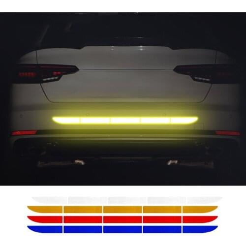 Car Sticker Strip Auto Trunk Reflective Warning Sticker for alfa romeo giulietta mercedes w204 4x4 peugeot 206 suzuki outlander