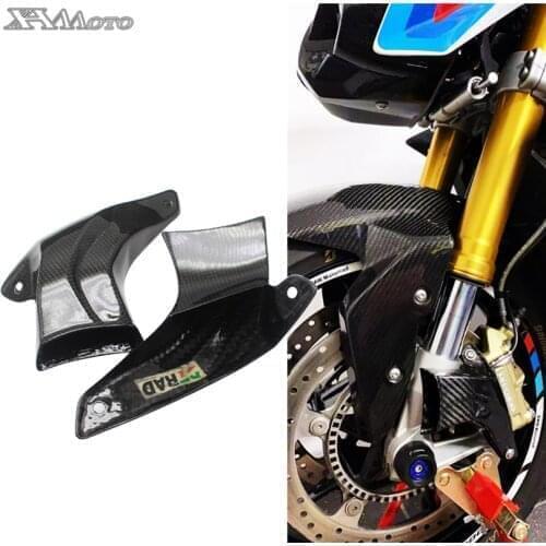 Universal motorcycle Brake System Air Cooling For BMW S1000RR S1000XR R1250GS 1200R R1200RS Carbon Fiber Ducts + Mounting kit