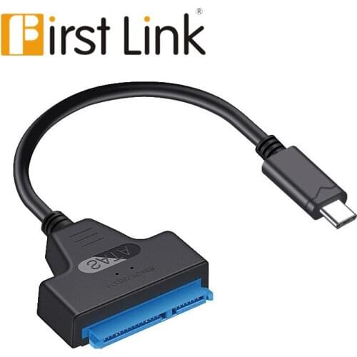 USB 3.1Type C to SATA22P single-head easy drive cable HDD SSD drive cable adapter wired conversion 22Pin computer cable