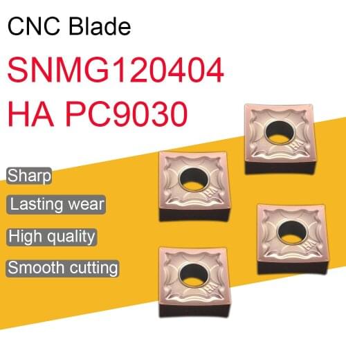 100% Original 10PCS SNMG120404 HA PC9030 Carbide Inserts High Quality CNC Lathe Tool External Turning Tool For Stainless Steel