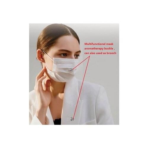 Jewelry for Women Men Stainless Steel Brooch Cufflink Essential Oil Diffuser Clip for Face Aromatherapy Locket Magnetic Buckle