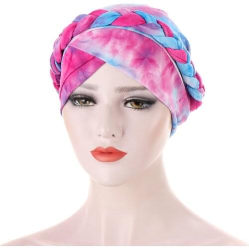 2021 Fashion print muslim turban scarf for women islamic inner hijab caps Arab wrap head scarves femme musulman turbante mujer
