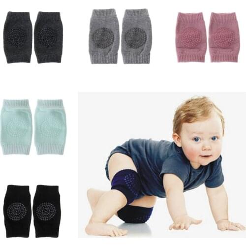 1pair Baby Care Knee Socks Baby Knee Protector Pads Non Slip Silicone gel Safety Crawl Training Kid Elbow Cushion Breathable