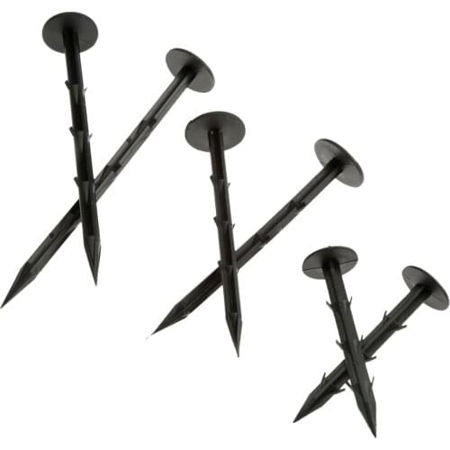 10Pcs Plastic Fixing Nails Pegs for Weed Control Fabric Cover Shading Fly Net Mulch Film Mulching Nail Gardening Tool 11/16/20cm