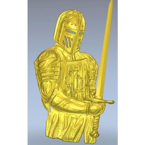 3d model relief for cnc in STL file format knight