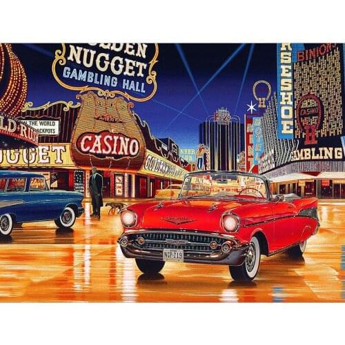 Diamond Embroidery classic cars love Cartoon Handmade Diamond Painting Needlework Mosaic Cross Stitch Home Decor