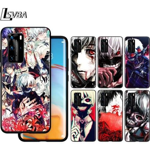 Anime Tokyo Ghoul Japan For Huawei P40 P30 P20 P10 Pro Lite E Plus 4G 5G P9 P8 Lite P Smart Z S Plus Soft Black Phone Case