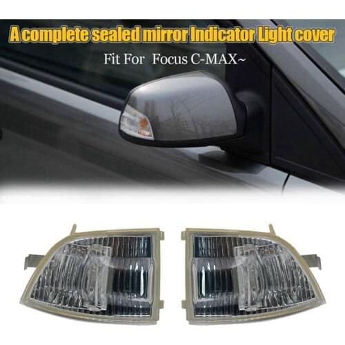 Car Rear View Mirror Turn Signal Side Mirror Light Indicator Cover for Ford Focus 2003-2013 C-MAX 2003-2010