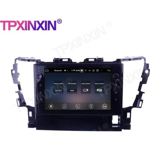 For Toyota Alphard 2015-2018 Touch Screen 4+128G Android 10 GPS IPS Car Multimedia Tesla Player Head Unit Audio Radio Navigtion
