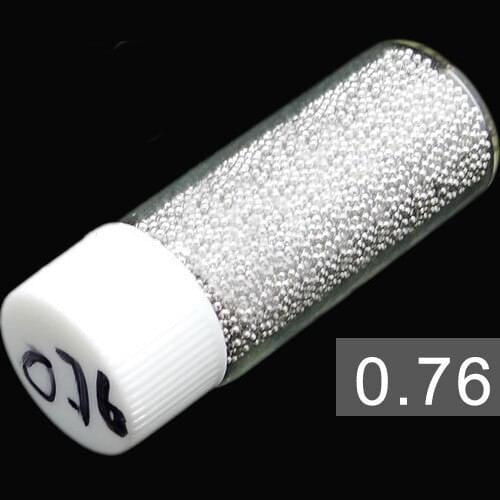 Lead-free 0.76mm 25k solder balls BGA reballing balls for BGA reballing