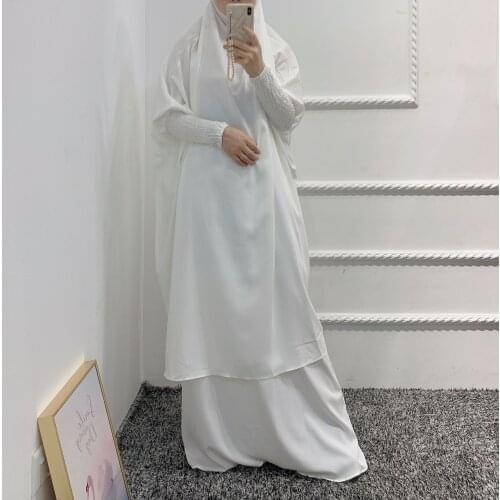 Eid Hooded Muslim Women Hijab Dress Prayer Garment Jilbab Abaya Long Khimar Full Cover Ramadan Gown Abayas Islamic Clothes Niqab