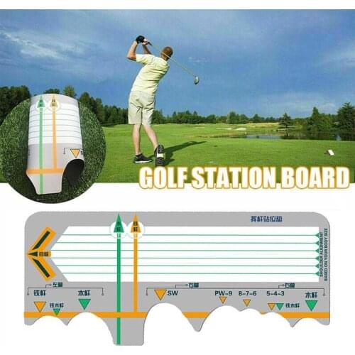 Golf Station Board Swing Trainer Practice Corrective Posture Beginners Batting Calibration Training Golf Accessori