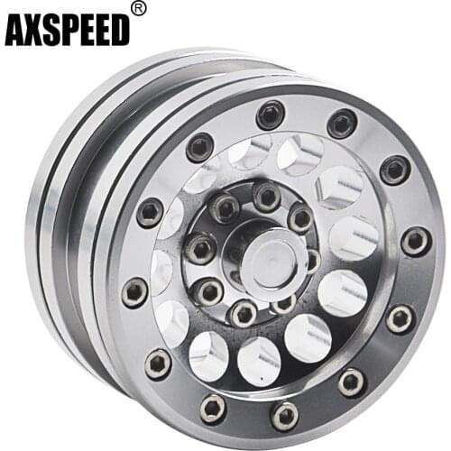 AXSPEED 1/4/5PCS Climb Car 1.9" Beadlock Wheels Rims for Axial SCX10 CC01 1:10 RC Crawler Car