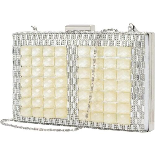 Fashion Style Diamond Ladies Handbag Women Cosmetic Bag Jewelry Wrist Bag Shoulder Bags Clutches Bag for Party Shopping