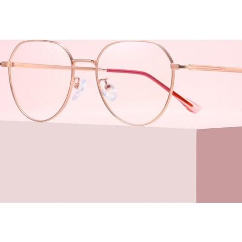 Glasses For Male and Female Full Rim Metal Frame Eyewears Fashional Irregular Frame Optical Spectacles