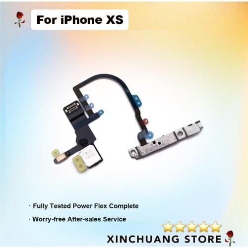 Original Quality Power Button Flex Volume cable Wireless charge Complete For iphone Xs-Xs Max Repair Part
