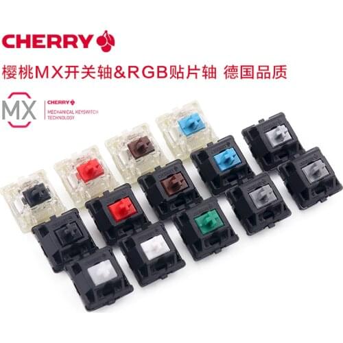 Original Cherry MX Mechanical Keyboard Switch Red Black Blue Brown Gray White Silver speed Axis Switch 3pin Cherry Clear Switch