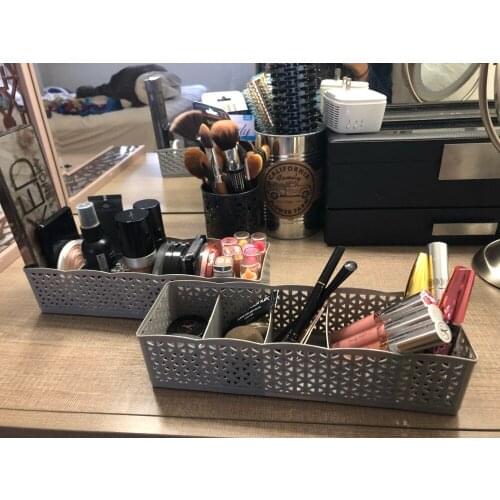 5 Cells Plastic Organizer Storage Box Tie Bra Socks Drawer Cosmetic Divider Make Up Storage Organizer Storage Drawers Plastic