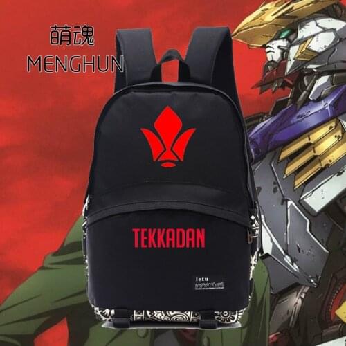 GUNDAM iron-blooded orphans Tekkadan logo printing anime fans backpack school bag for students cheap backpack NB008