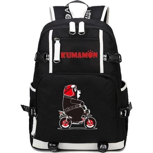 Kumamon Backpacks Students School Book Children Bag Teenages Japan Cartoon Shoulder Bag Travel Bag School Bag Package