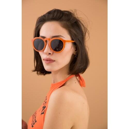 Vintage Oval Oversize Womens Orange Sunday Orange Sunglasses 2021 New Season Different Model Ladies High Quality Sunglasses