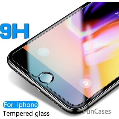 Tempered glass for iphone 6 7 5 s se 6 6s XS max XR 8 plus glass for iphone 7 8 x screen protector glass on iphone 7 6S 8