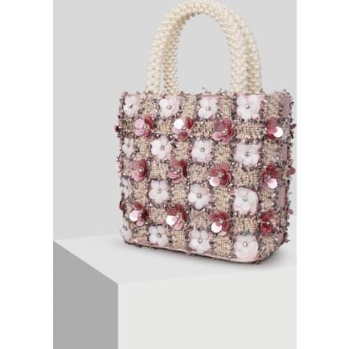 Female Hollow Out Beaded Handbag Women Crystal Flower Clutch Evening Bag Handbags Purses Metal Floral Wedding Minaudiere Bags