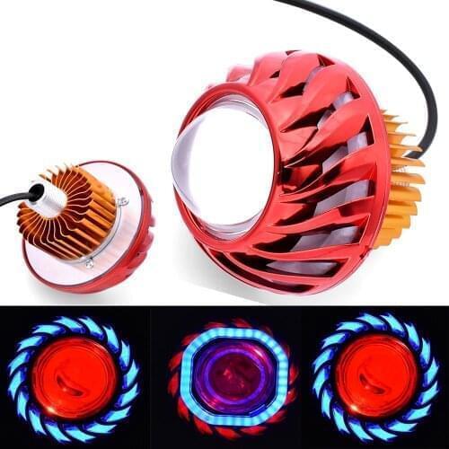 1PC Motorcycle Led Headlight Round Angel Eyes Spot Light Fog Lamp For Honda XR230 XR250 XR400 XR125 xr 250 400 crf 250 l M