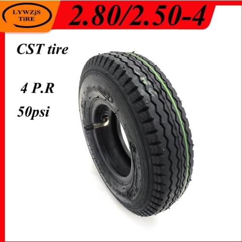 2.80/2.50-4 Tire for Electric Scooter CST Pneumatic Tire 2.80*2.50-4 Inner Tube Outer Tyre