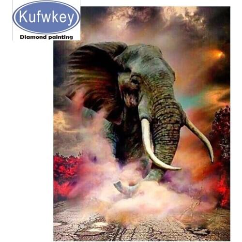 2020 New Full Square/round Diamond Painting Elephant 5d diy Diamond Embroidery Rhinestones animal Mosaic diamond art