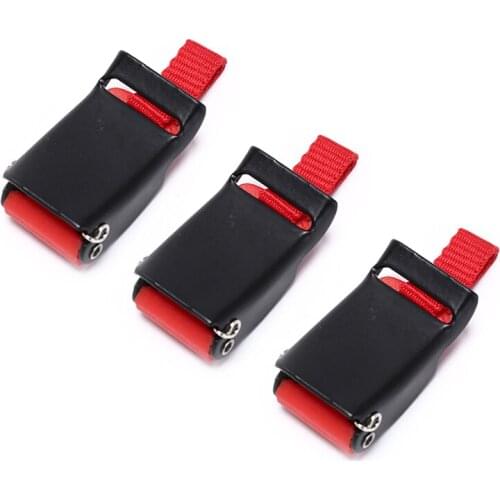 3pcs/lot Plastic Motorcycle Helmet Speed Clip Helmet Buckle Chin Strap Quick Release Pull Buckle Black+Red