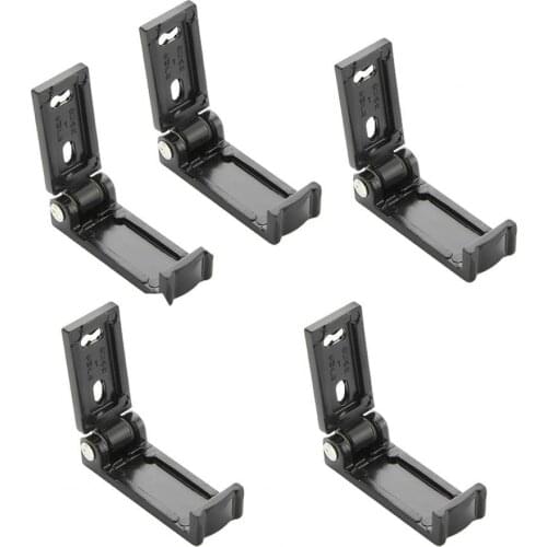 5Pcs Wall Mount No Drilling Foldable Hook Towel Holder Bathroom Kitchen Supplies