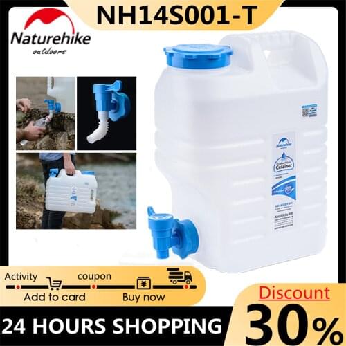 12L 18L 24L Litros Camping Bote Jerry Naturehike-NH Outdoor Mineral Water Storage Tank Pure Bucket Car Drinking Water Bucket