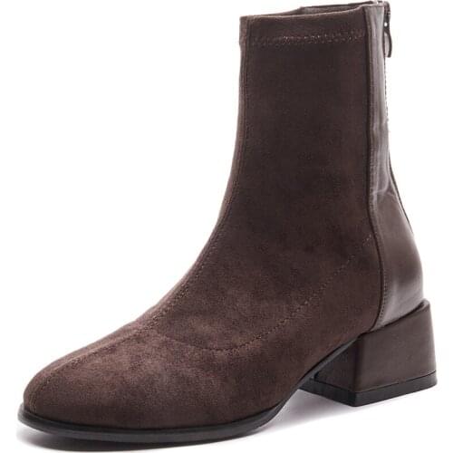 Martin Boots Female 2019 New British Wind Wild Net Red Thin Boots Increased Thick With Spring And Autumn Single Shoes