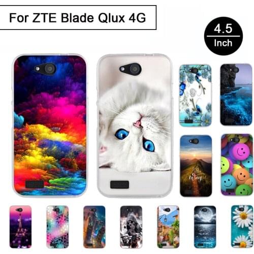 Phone Case For ZTE Q Lux Blade 4 G Case Cover Silicone TPU Bumper For ZTE Q Lux 4G A430 Case For ZTE Blade Q Lux 4G A430 Cover