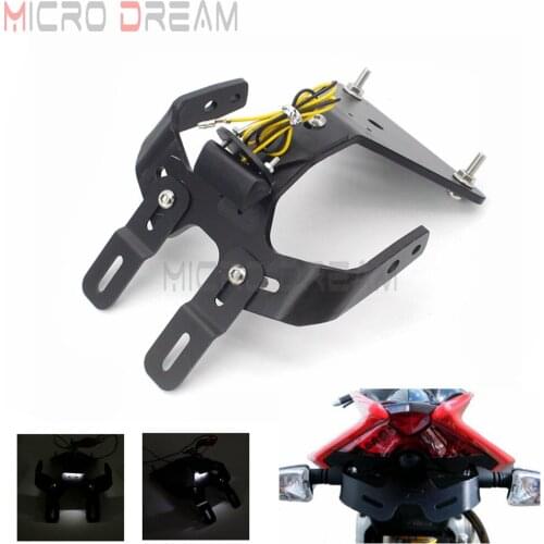 Motorcycle License Plate Holder License Bracket For Aprilia Tuono V4R 09-17 RSV4-R RSV4-RF RSV4-RR Tail Tidy Fender Eliminator