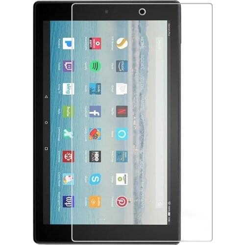 For Amazon Kindle Fire HD 10 2019 2017 Tempered Glass Full Coverage Screen Protector for Fire HD10 10.1'' 2017/2019 Tablet Film
