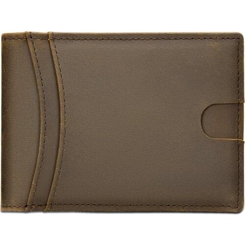 Luxury Brand Men Wallet Genuine Leather Bifold Short Wallet Hasp Casual Male Purse Coin Multifunctional Card Holders