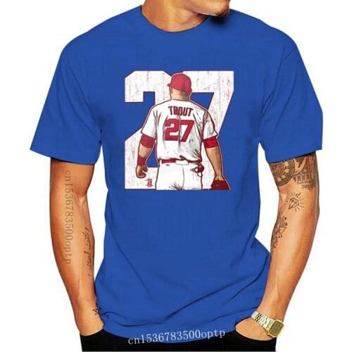 Mike Trout T Shirt Anaheim Baseball Harajuku Streetwear Shirt Men S Black Navy