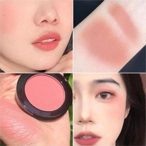 MISS BEAUTY 5 Colors Vitality Monochrome Blush Cream Matte Natural Face Cheek Blusher Repair Powder Face Makeup TSLM2