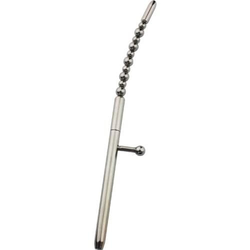 New Male Stainless Steel Catheter Tube Urethral Sounding Stretching Dilator Stimulate Penis Plug Chastity Belt BDSM Sex Toy A048