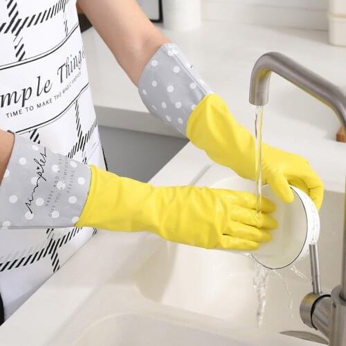 Glove Kitchen Dishwasher Gloves Latex Gloves Waterproof Rubber Latex Gloves Durable Laundry Rubber Gloves Household Cleaning