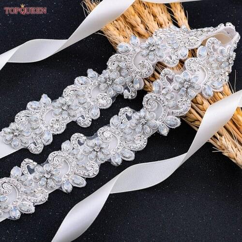 TOPQUEEN S500 Purple Sash Belt for Dress Belt Female Wedding Plus Size Wedding Belt Ladies Opal Wedding Belts Wedding Belt Ivory