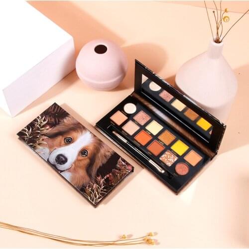 Pressed Matte Glitter Eyeshadow Pallete 12 Colors Shimmer Pigmented Eye Shadow Palette Eyeshadow Palette Glittle Pigmented Eye
