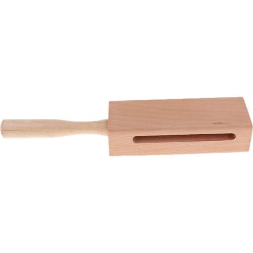 Finest Wood Block Hand Percussion + Mallet For Kids Music Early Leaning