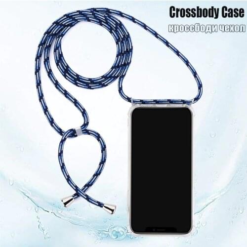 Clear TPU Crossbody Strap Phone Case For Xiaomi mi CC9 CC9E A3 A3 Lite Lanyard Necklace Shoulder Strap Case Redmi 8A NOTE 8 pro