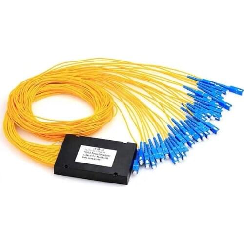 SC/ UPC 1x32 2.0mmPLC Fiber Optic Splitter,Cassett Fiber Optical Splitter or ABS PLC Splitter,Single Mode SC FC LC ST Connector