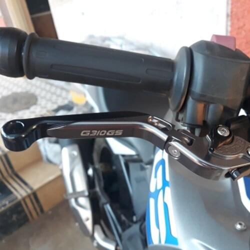 With Logo CNC Motorcycle Accessories Folding Extendable Adjustable Brake Clutch Lever FOR BMW G310R G310R G 310R 2017 2018 2019
