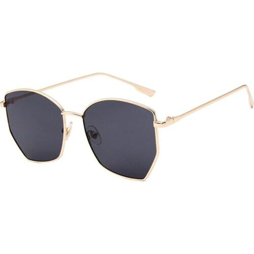 Metal Frame Lens Sunglasses Women Vintage Sun Glasses Men Male Shades Oversized Square Eyewear Female gafas de sol UV400